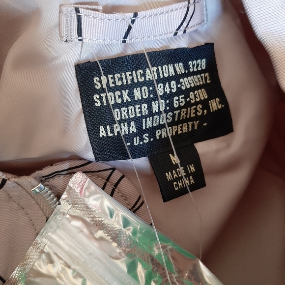 ALPHA INDUSTRIES MA-1 D.I.Y. Mauve Jacket - Picture 10 of 13